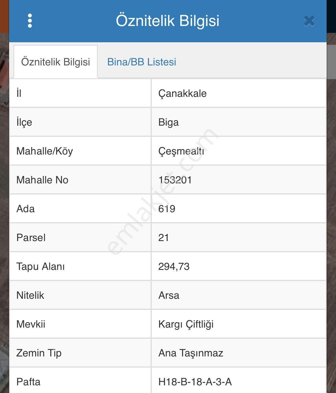 Çanakkale Biga Çeşmealtı Denize Yakın Villa İmarlı 295 M2 Arsa - Görsel 2