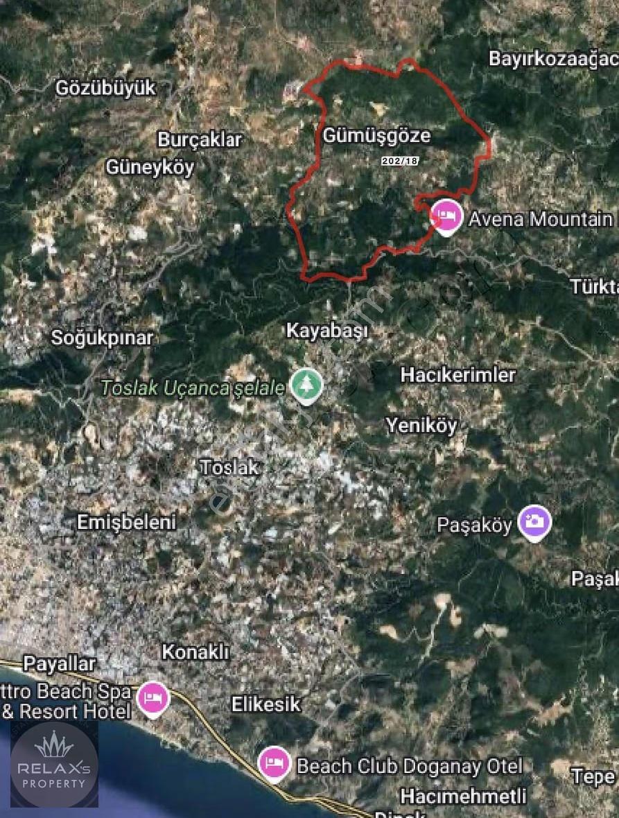 Alanya Gümüşgöze'de Yola Cepheli Manzaralı Satılık 2 Parsel! - Görsel 2