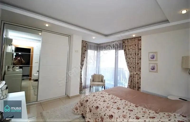 Alanya Cikcilli Mah. Crystal Park 2+1 125 M2 Eşyalı Geniş Daire - Görsel 2