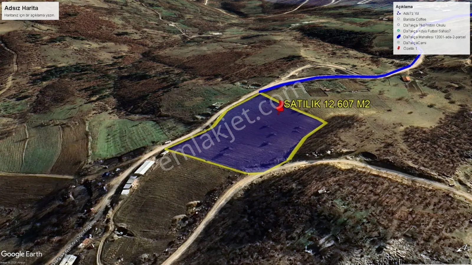 İhtiyaçtan Satılık Bursa Osmangazi Dağakça'da 12.607m2 Arazi - Görsel 7