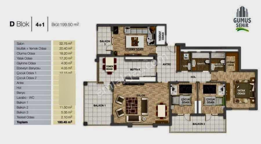 Ovacık Gümüş Şehir'de Ön Cephe Üst Kat Lüx Yapılı 4+1 Daire - Görsel 22