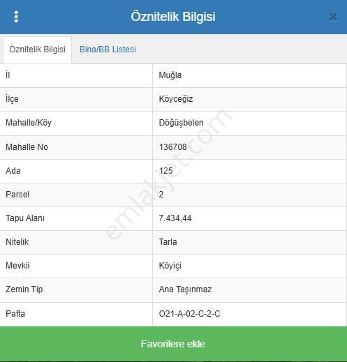 Muğla Köyceğiz Döğüşbelen ' De Satılık Hobi Bahçesi - Görsel 10