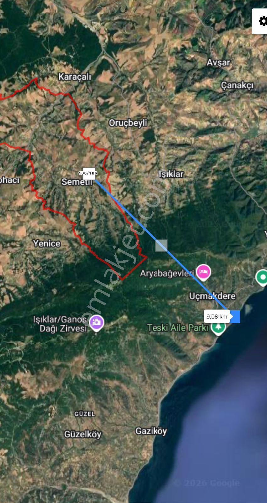 Tekirdağ Semetli Mah.köye Yakın Tarla 1410 M2 Tarla , - Görsel 5