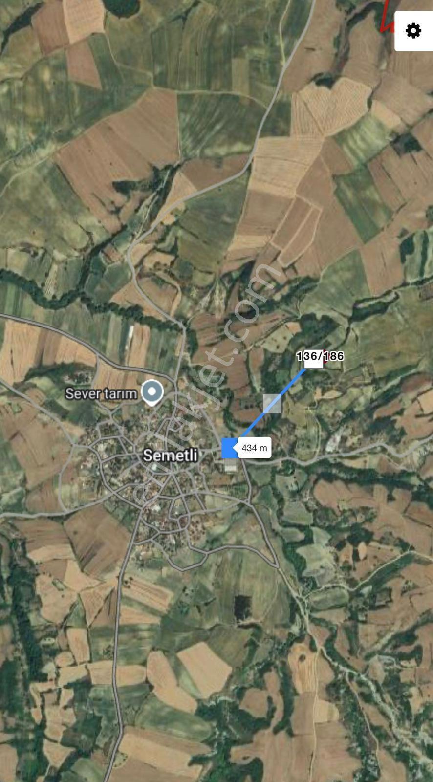 Tekirdağ Semetli Mah.köye Yakın Tarla 1410 M2 Tarla ,