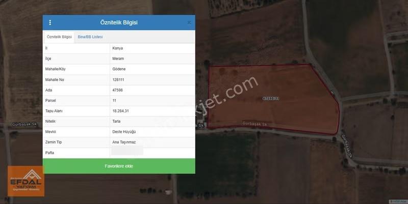 Efdal Yatırım'dan Meram Gödene'de Yatırımlık Tarla - Görsel 9