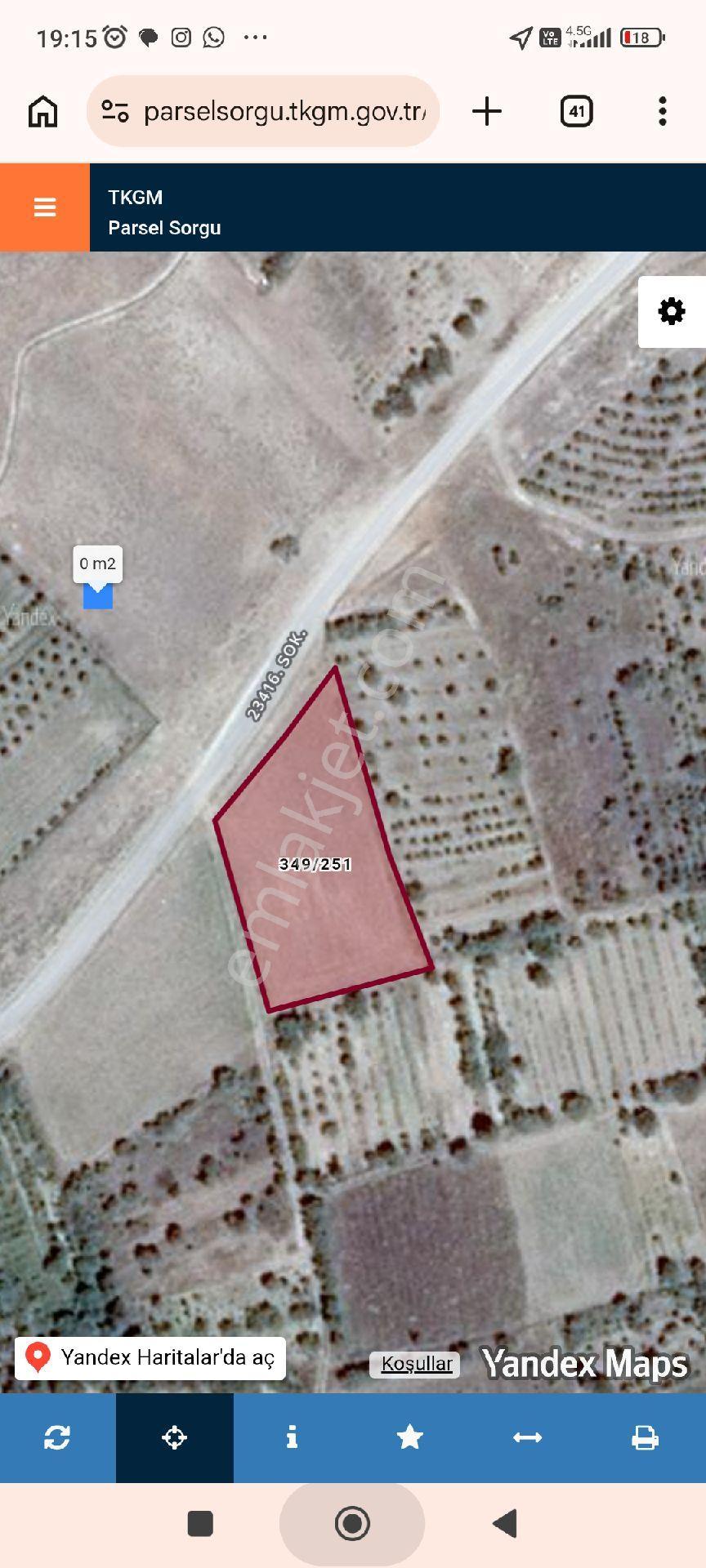 Meram Hatunsarayda Merkeze Çok Yakın Yola Sıfır 2800m2 Tarla