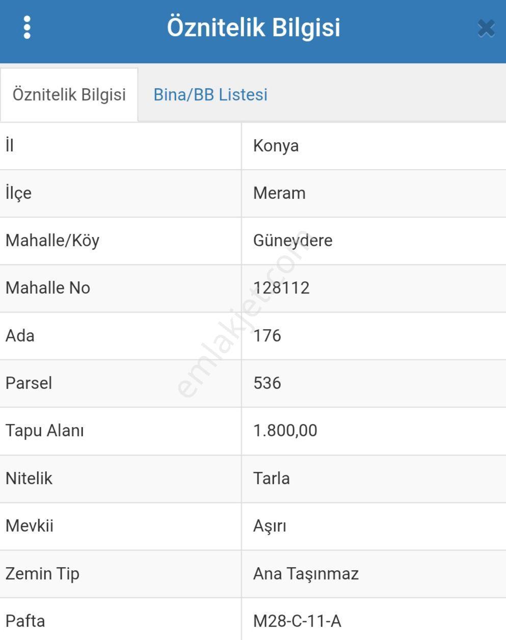 Konya Meram Botsa Mh Satılık Tarla - Görsel 5