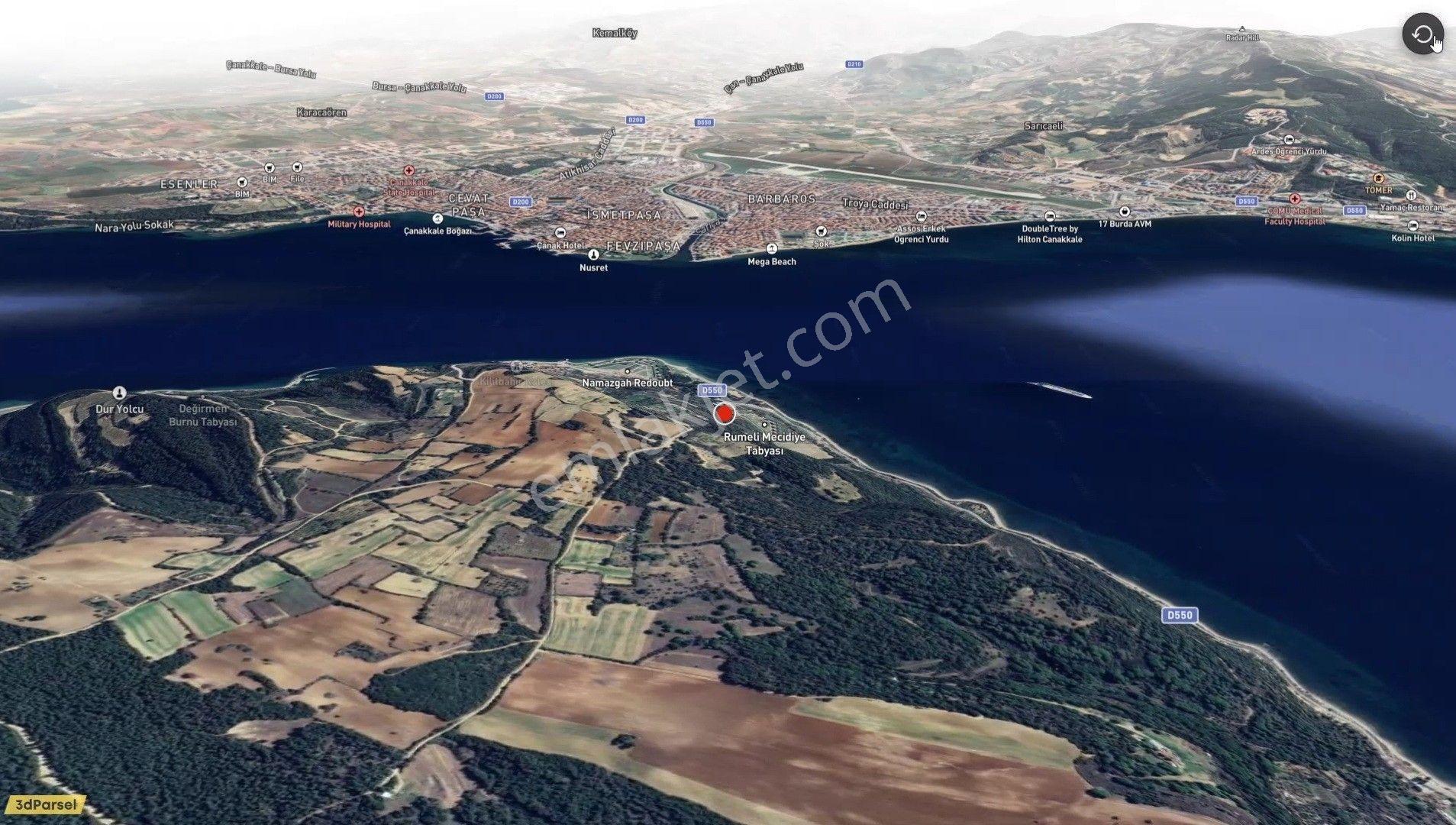 Remax Area'dan Çanakkale Boğazı Manzaralı Arsa - Görsel 5