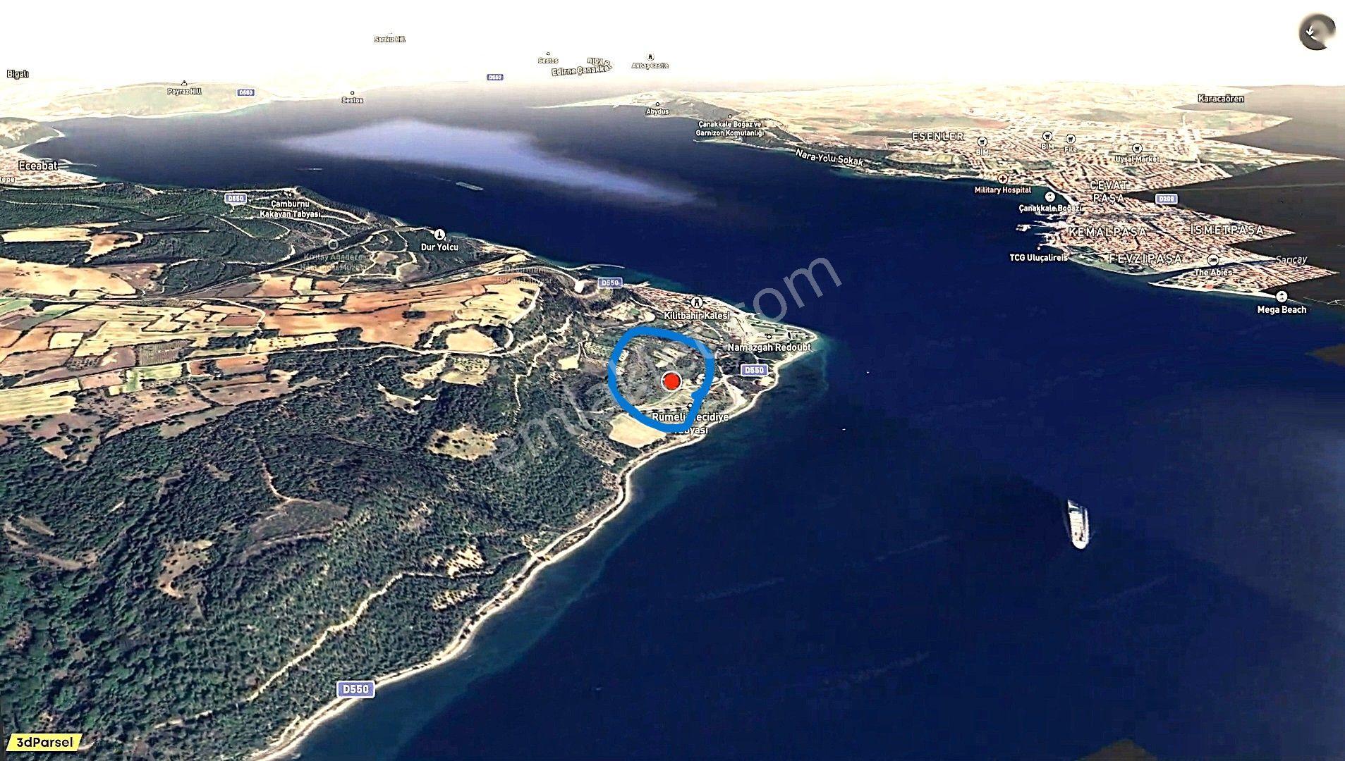 Remax Area'dan Çanakkale Boğazı Manzaralı Arsa - Görsel 3