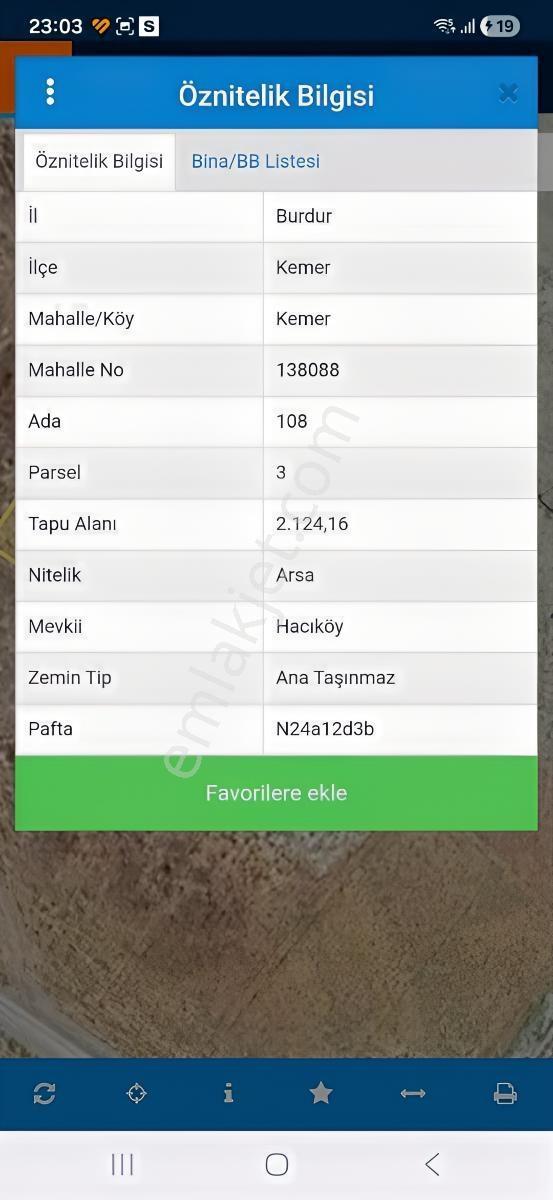 Burdur Kemerde Ticari İmarlı 2124 M2 - Görsel 5
