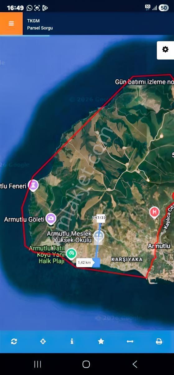 2100m Deniz Manzaralı Arsa Tatil Köyüne Yakın Fırsatın Fırsatı - Görsel 5