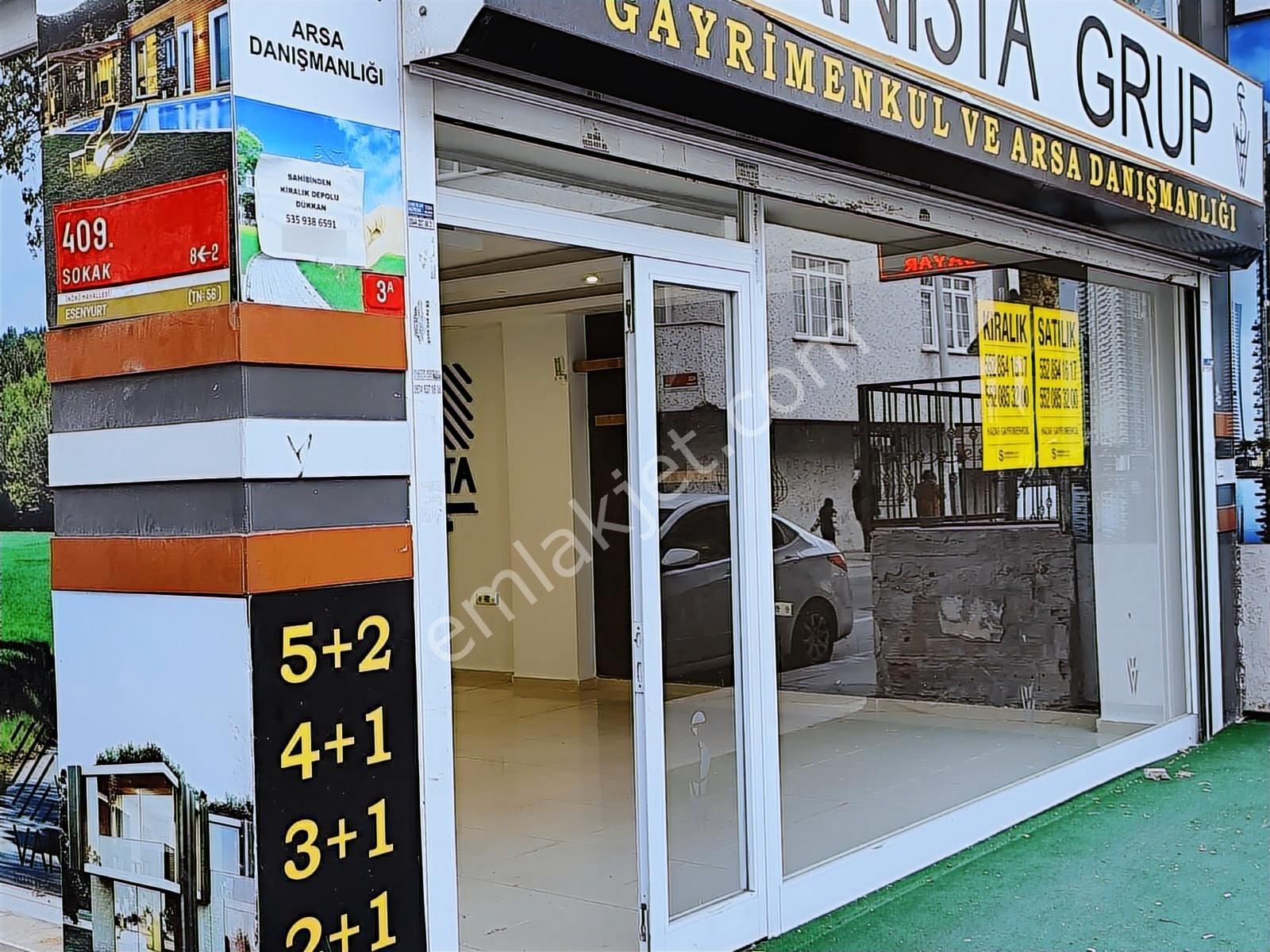 Kiralık Esenyurt İnönü'de Bodrumlu Çift Cephe Dükkan Mağaza