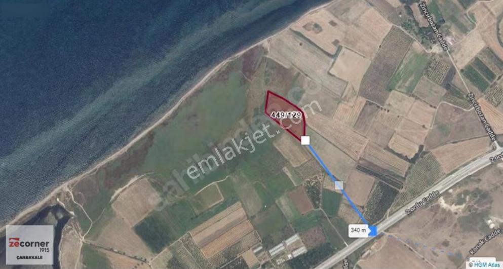 Çanakkale Lapseki Çardak Denize 140 M Satılık 9410 M2 Tarla - Görsel 13