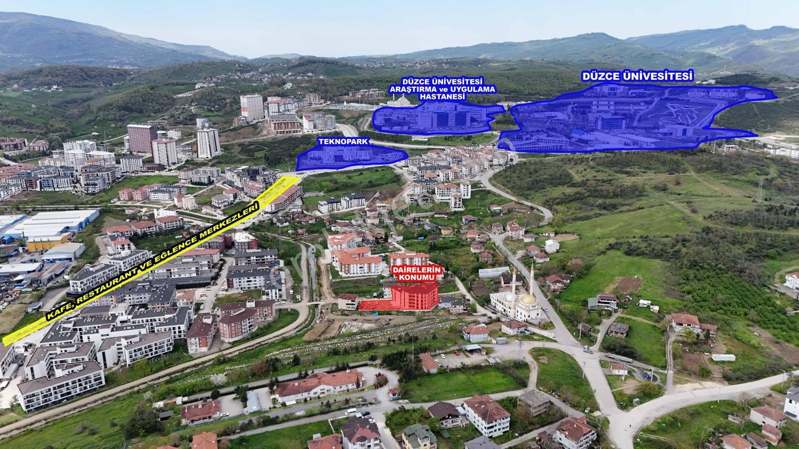 Konuralpte Üniversite Ve Kafelere Yakın Satılık 1+1 Sıfır Daire