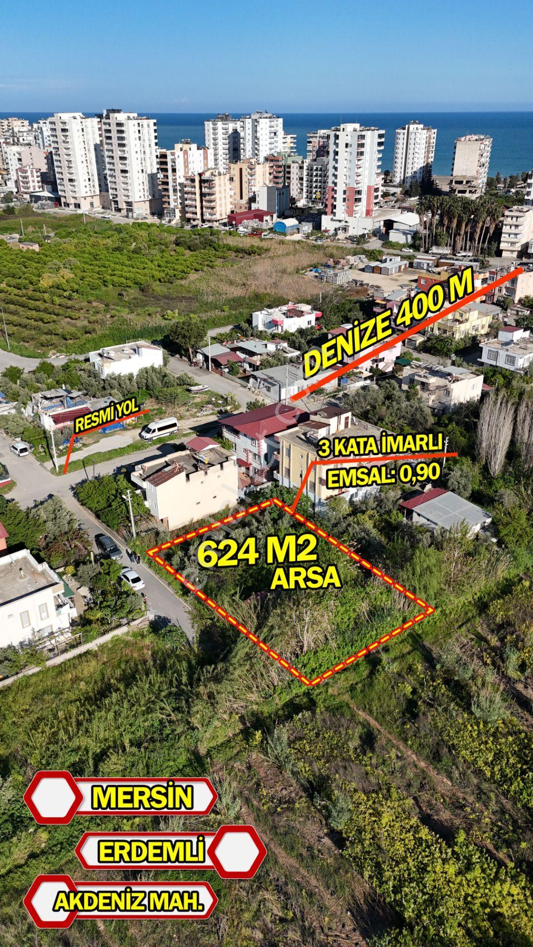 Mersın Erdemli Koyuncu Mah. Ev Yapına Uygun Satılık 624 M2 Arsa - Görsel 5