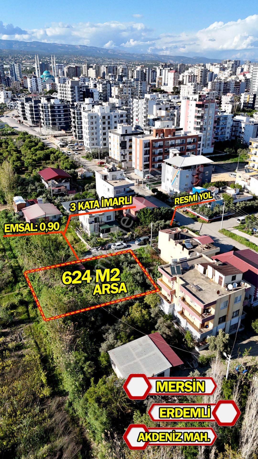 Mersın Erdemli Koyuncu Mah. Ev Yapına Uygun Satılık 624 M2 Arsa - Görsel 2