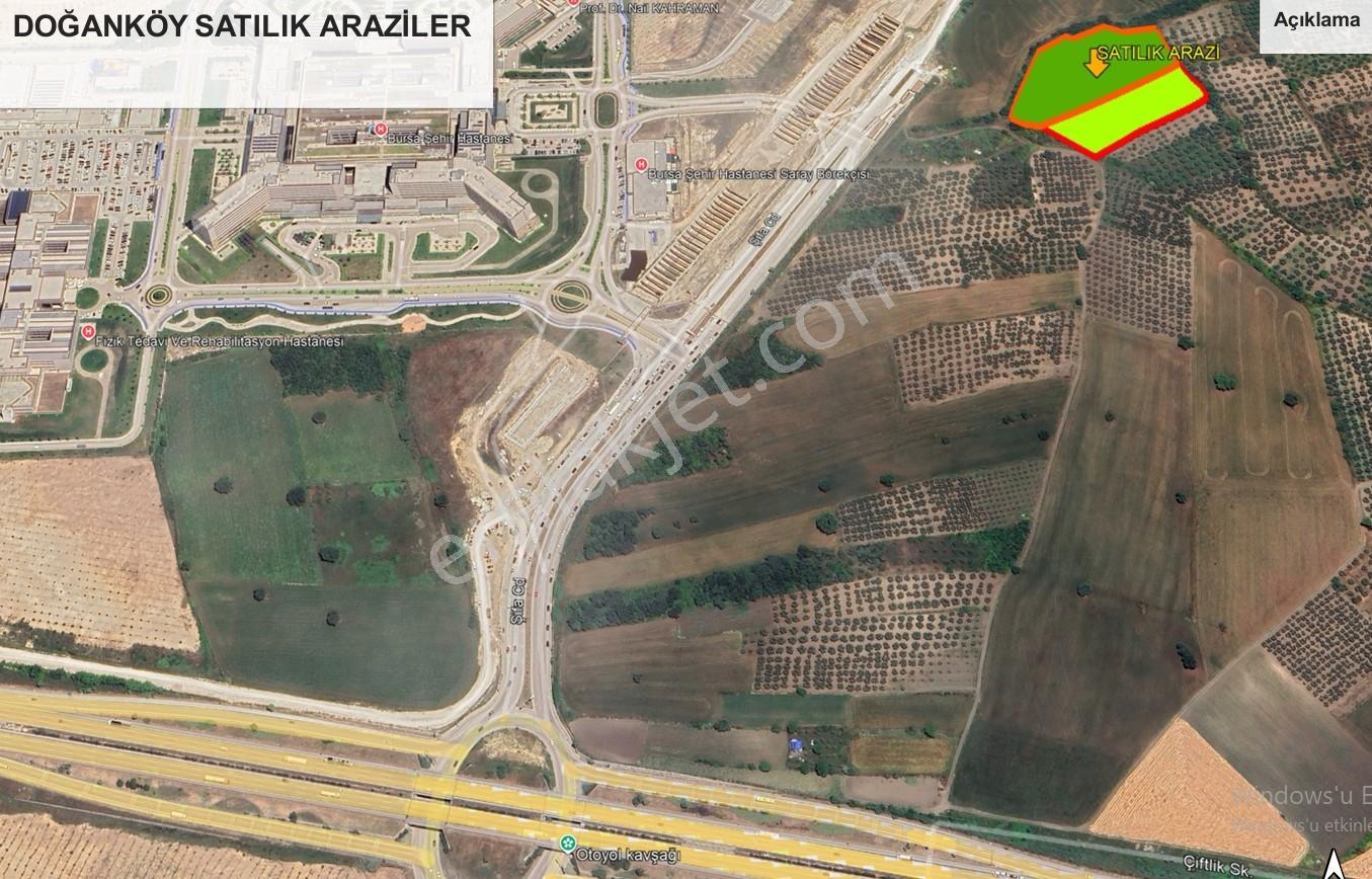 Nilüfer/doğanköy Mh. Şehir Has.yanı Muhteşem Konum Satılık Arazi - Görsel 2