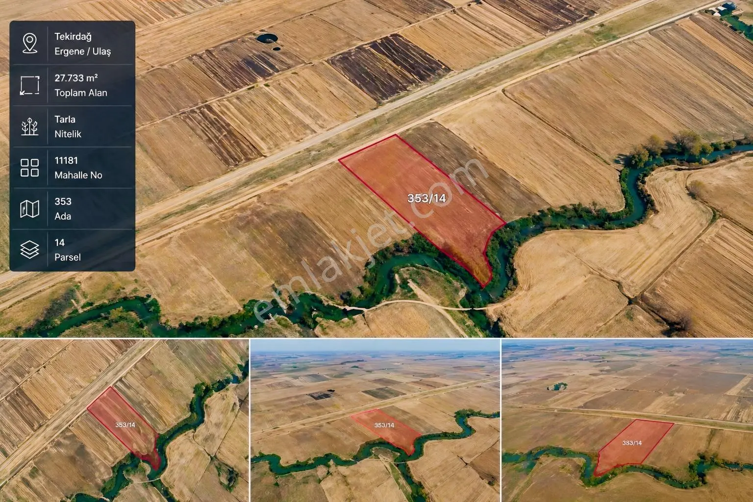 Ergene Ulaş Ta Stratejik Konumda 27.733 M² Yatırım Fırsatı