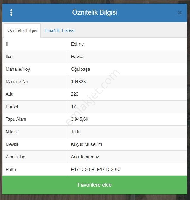 Satılık Havsa'da E5'e 2. Parsel Yolu Olan 3.846 M² Tarla - Görsel 4