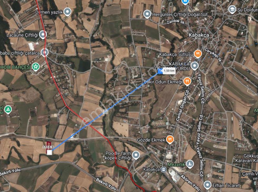 Satılık Silivri Akören'de 980 M² Tarla - Görsel 12