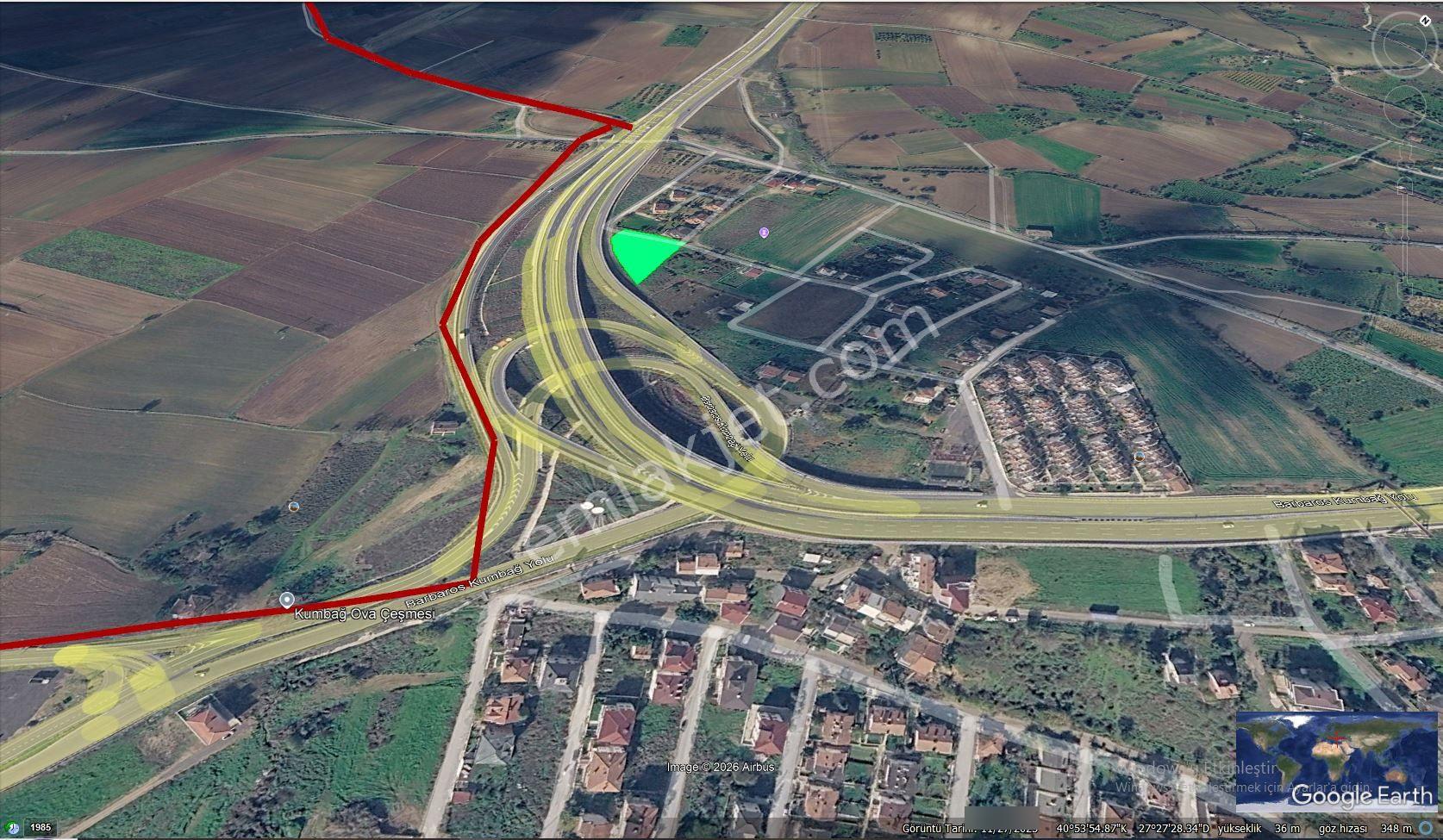 * Asyaport Limanına Yakın* Kumbağa 1 Km Yakınlıkta* Alt Yapı Hazır Fısat Yer - Görsel 8