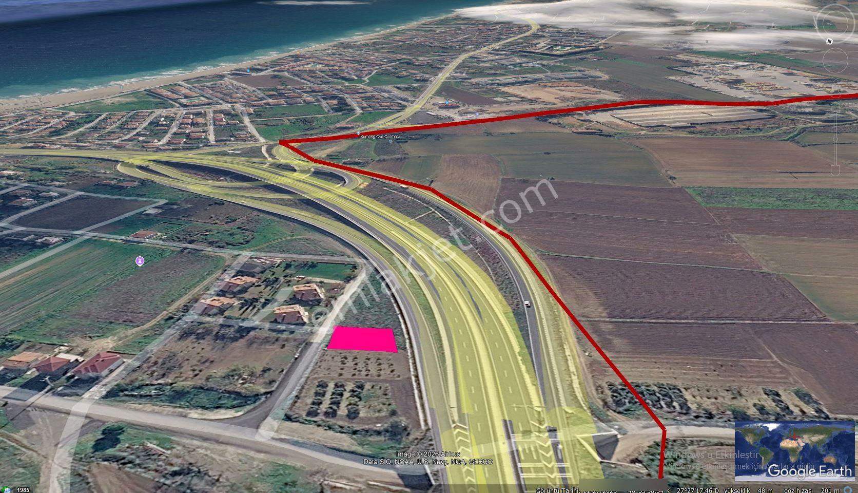 * Asyaport Limanına Yakın* Kumbağa 1 Km Yakınlıkta* Alt Yapı Hazır Fısat Yer - Görsel 4