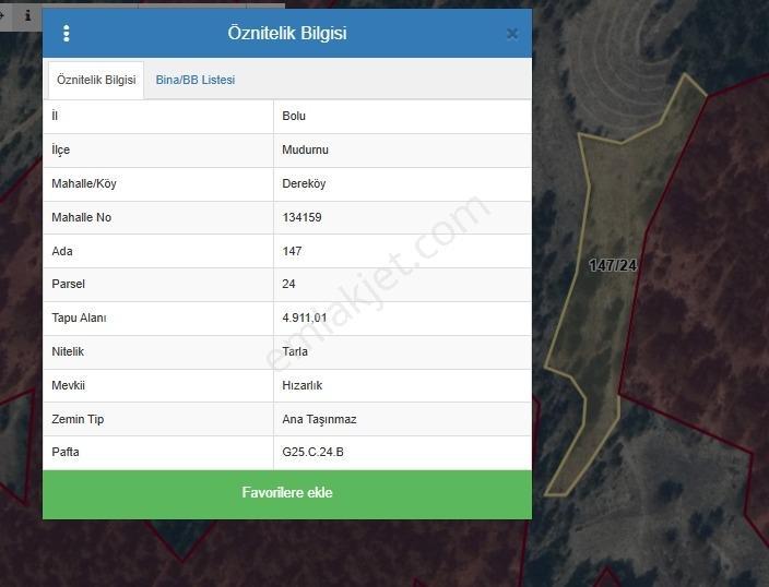 Bolu Mudurnu Dereköy Satılık Yatırımlık Fırsat Uygun Tarla - Görsel 10