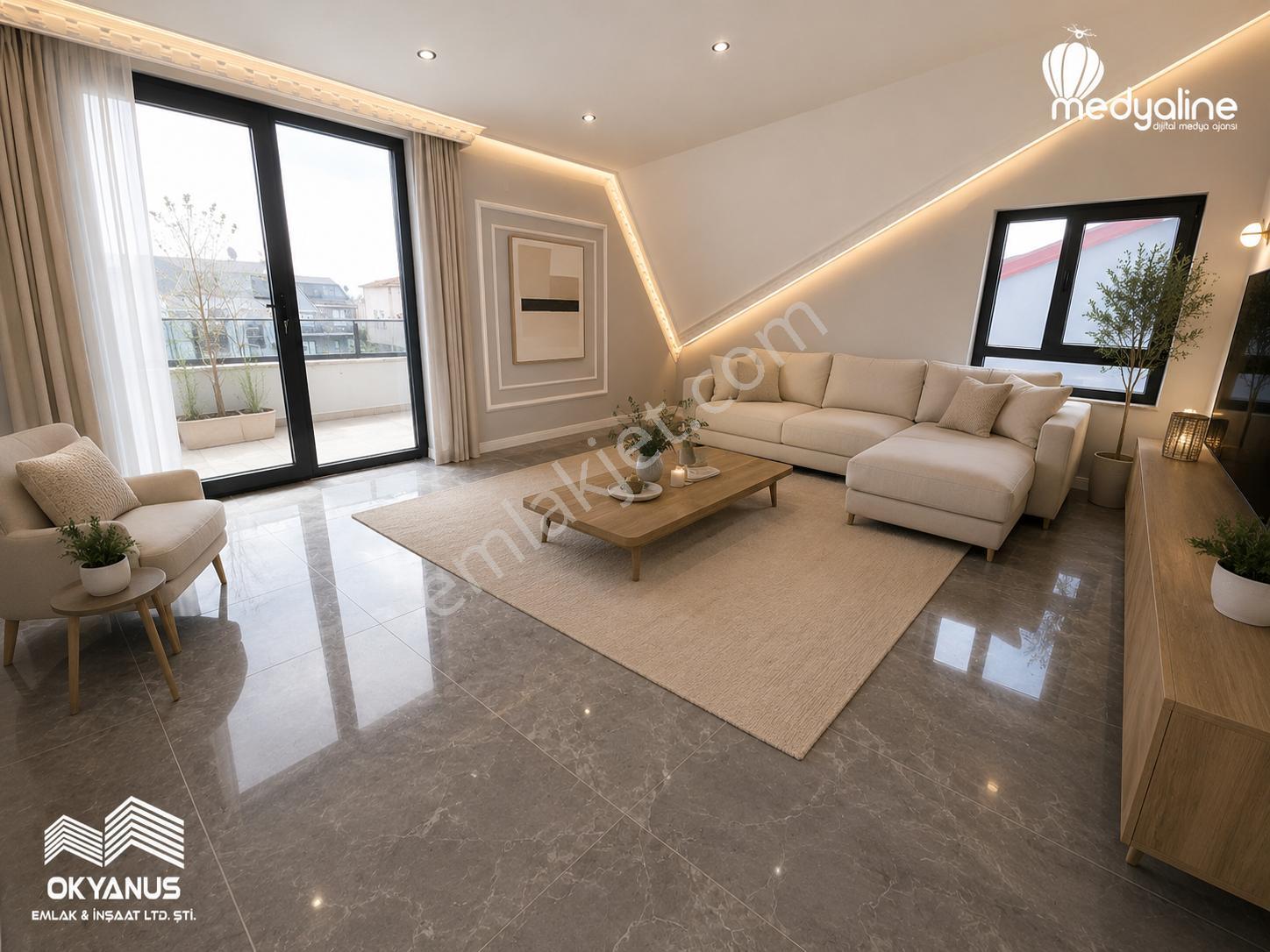 Sakarya Kocaali'de Bahçeli Şık Dizayn Edilmiş 3+1 Villa