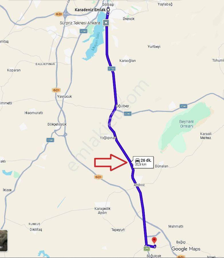 Gölbaşı Soğulcak Da 5653m2 Tek Tapu Tarla Karadeniz Emlaktan - Görsel 7