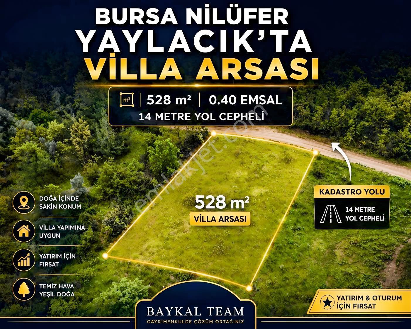 Bursa Nilüfer Yaylacıkta 528 M² 0.40 Emsalli Villa Arsası - Görsel 9