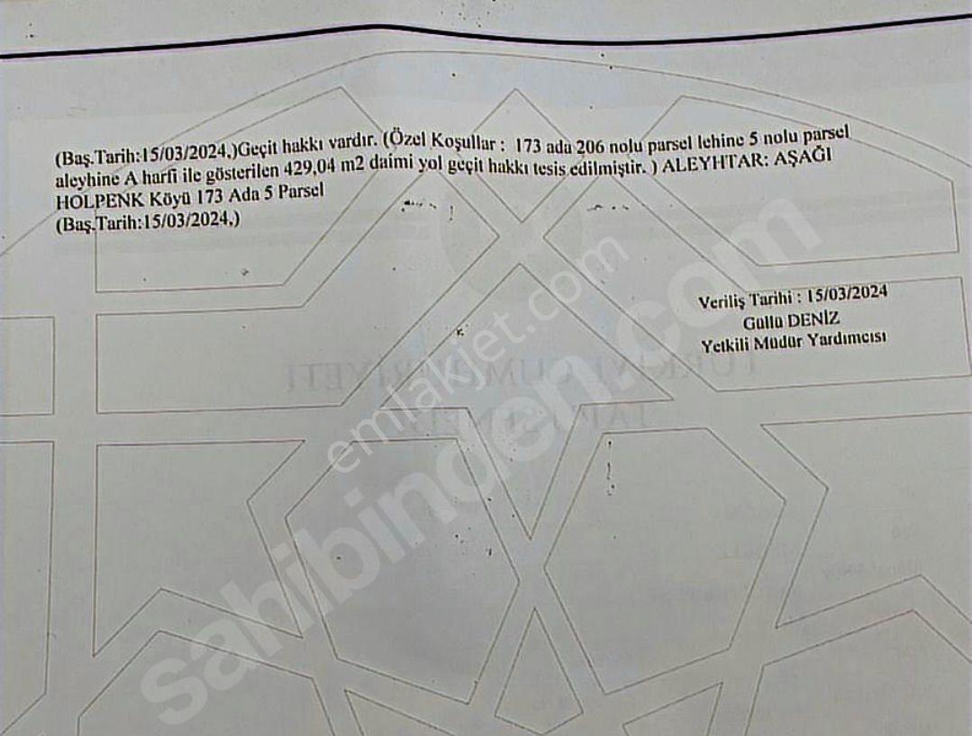 Aşağı Holpenk'te Yolu Olan Satılık Tarla... - Görsel 10