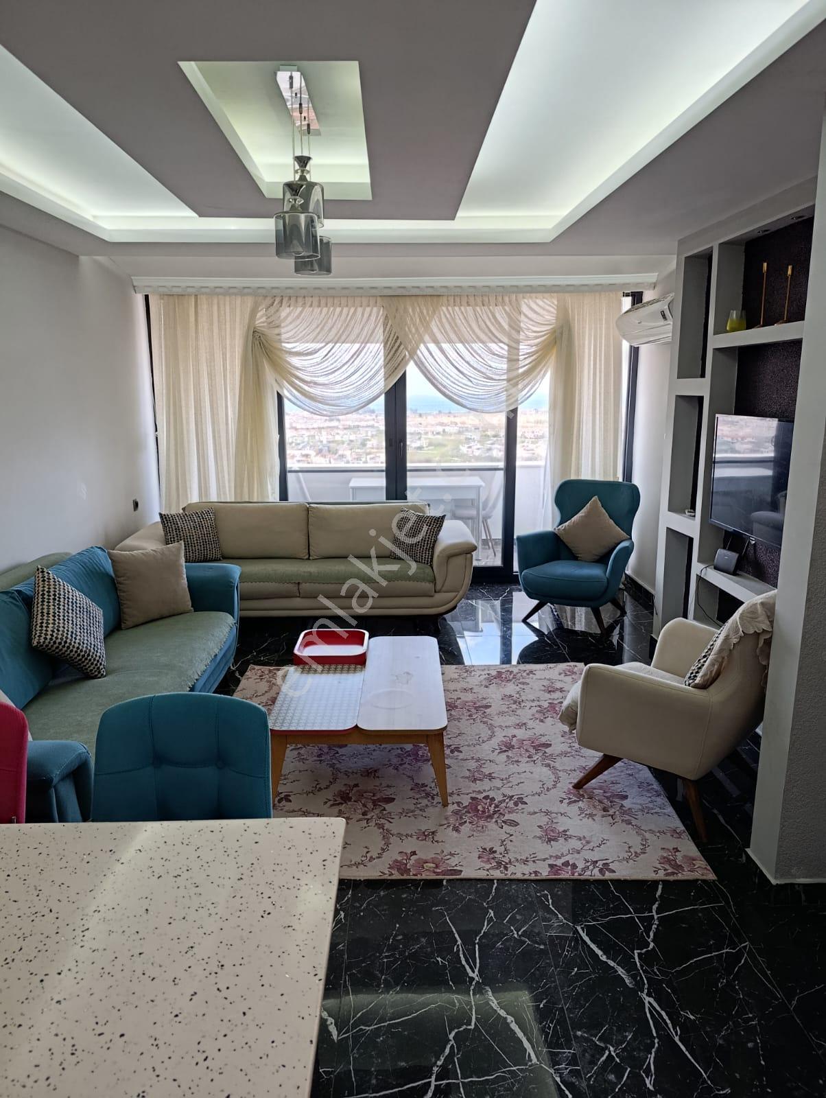 Yaz Sezonunda Eşyalı Kiralık Full Deniz Manzaralı Villa