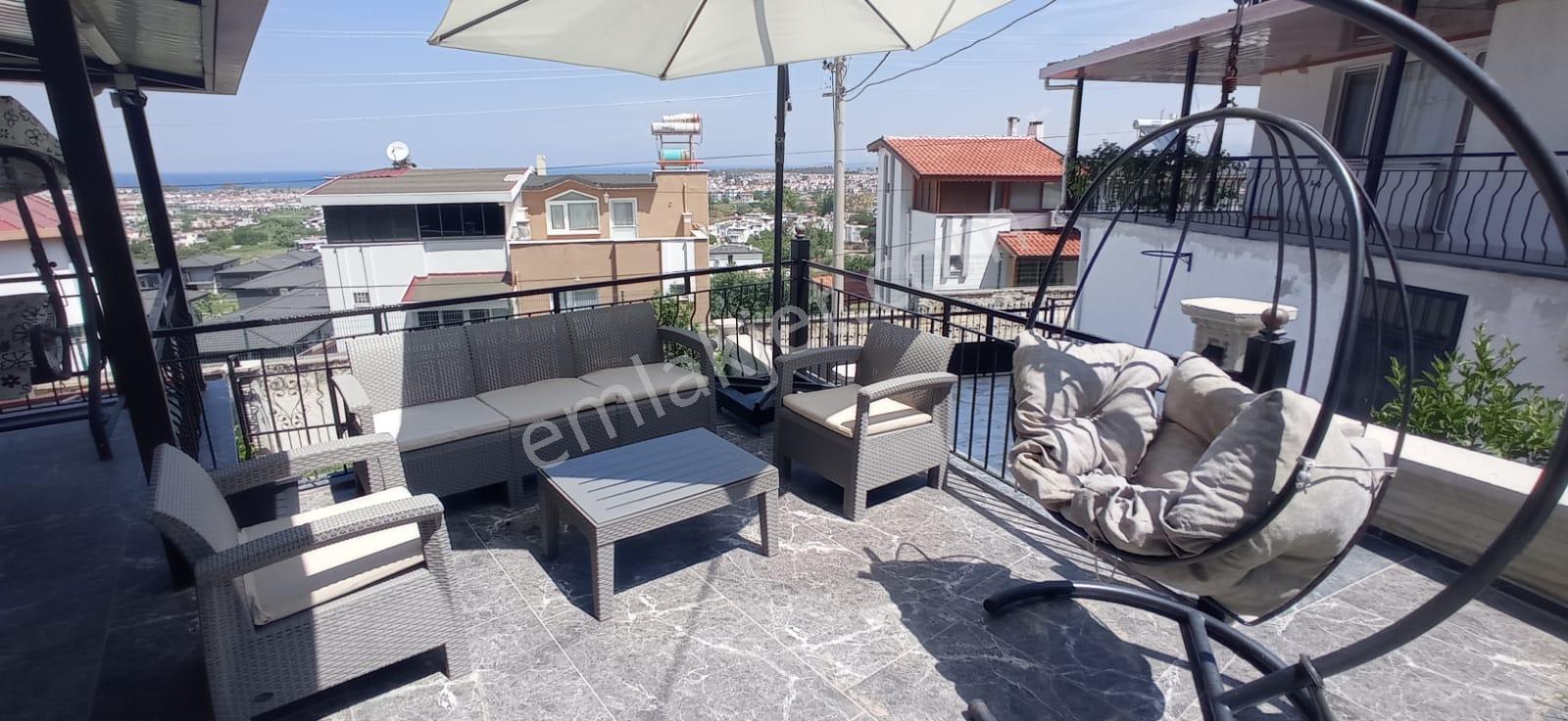 Yaz Sezonunda Eşyalı Kiralık Full Deniz Manzaralı Villa - Görsel 24