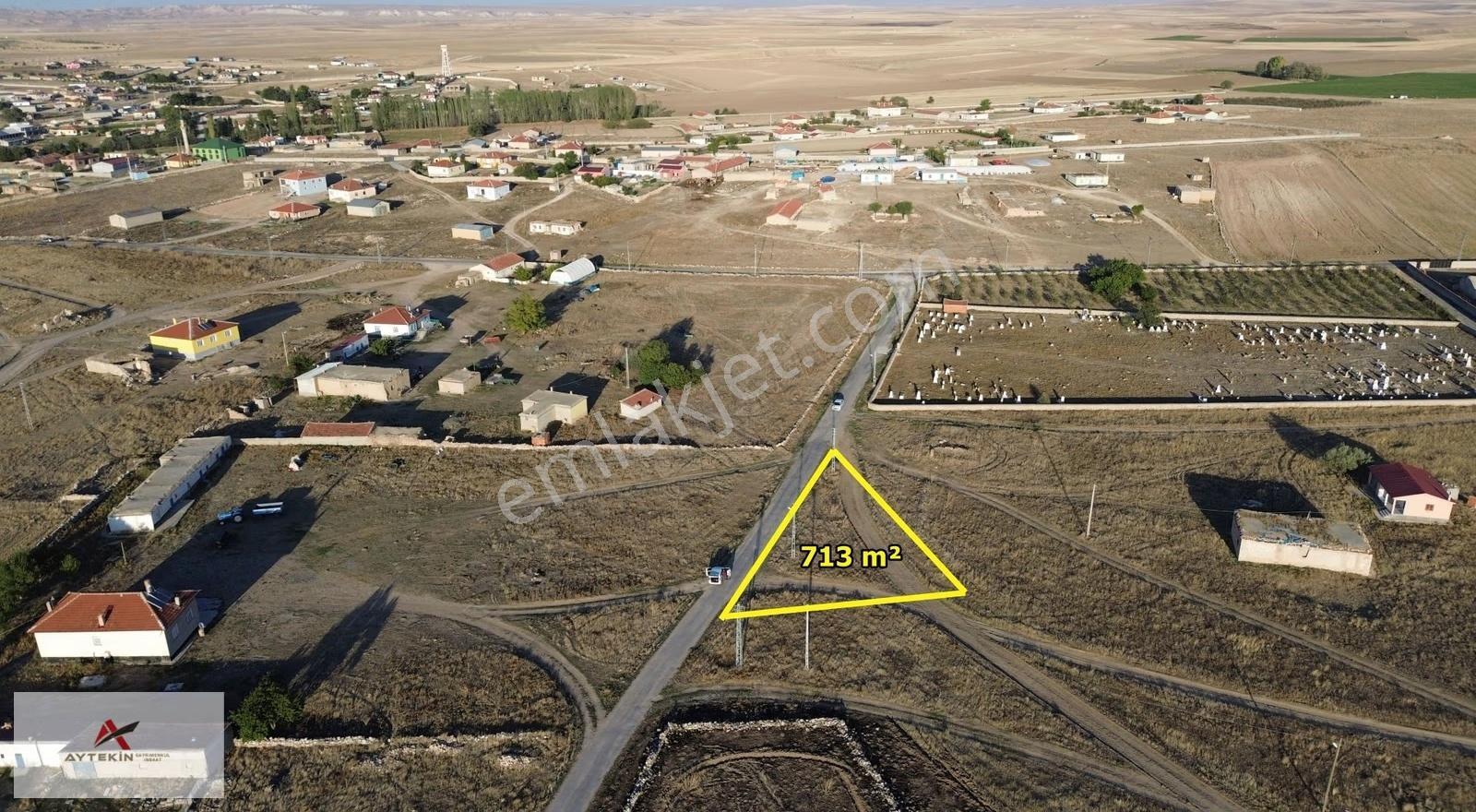 Yunak Çayırbaşında 713 M2 Müstakil Tapulu Konut İmarlı Arsa - Görsel 4