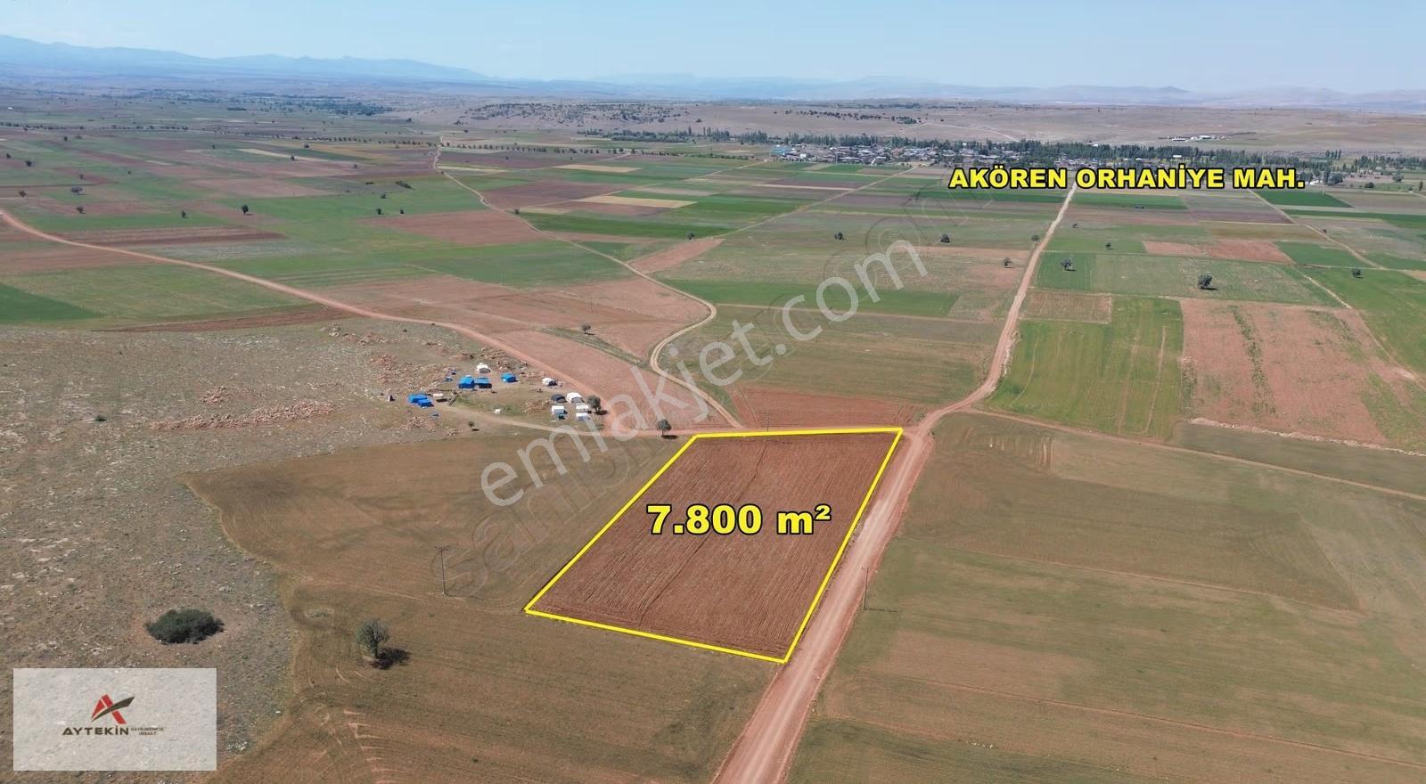 Akören Hacılar Mahallesinde 7.800 M² Müstakil Tapulu Tarla - Görsel 3