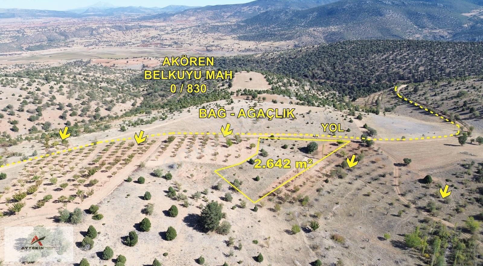 Akören Belkuyu Mahallesinde Yola Sıfır 2.642 M² Müstakil Tarla - Görsel 7