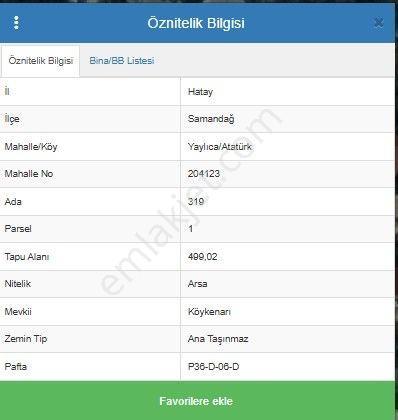 Thor'dan Samandağ Yaylıca Atatürk Mahallesi 499 M² Satılık Arsa - Görsel 22