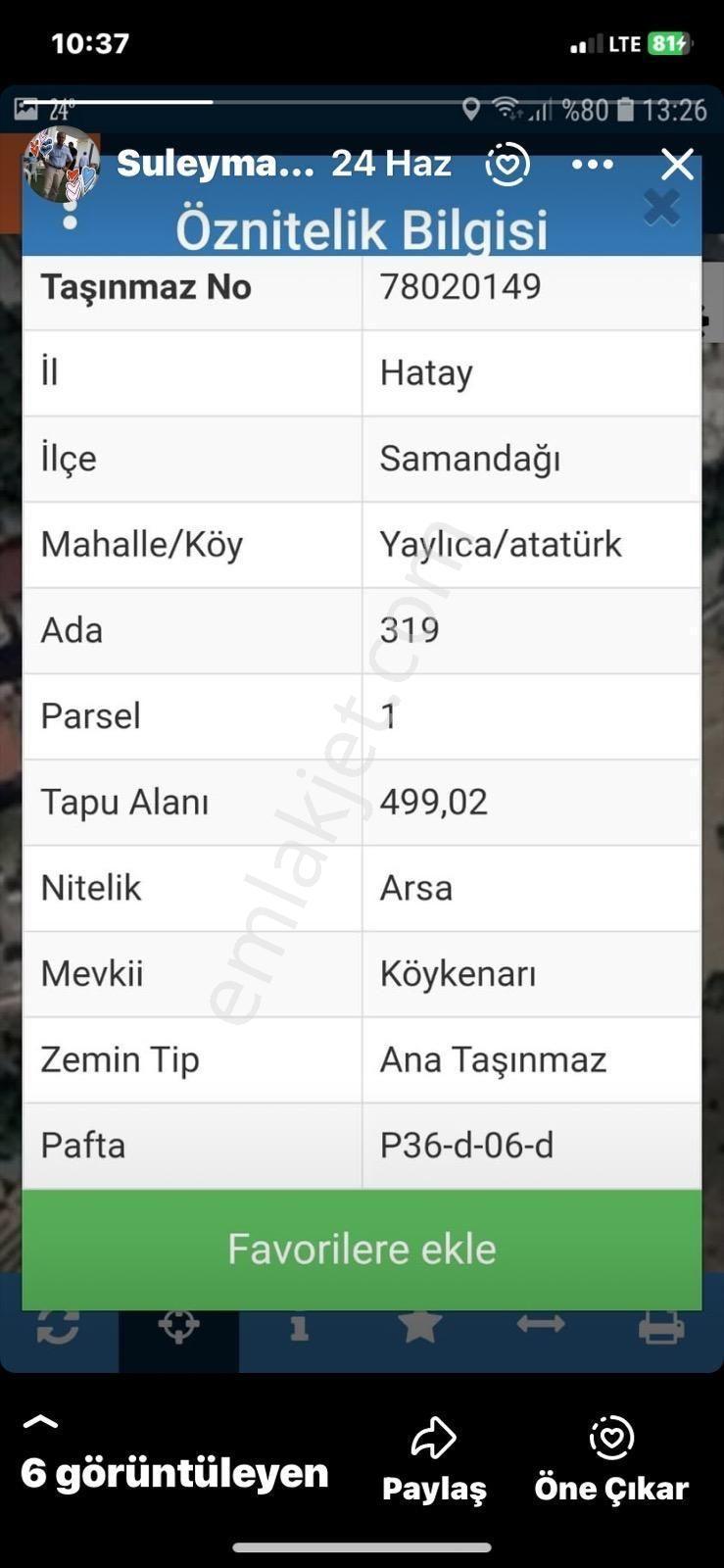 Thor'dan Samandağ Yaylıca Atatürk Mahallesi 499 M² Satılık Arsa - Görsel 20