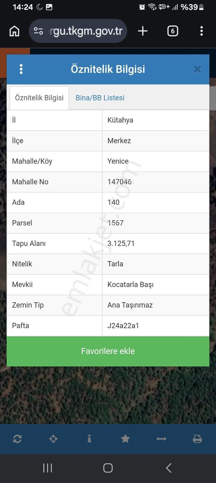 Kolçan Emlak Tan Yenice De Fırsat Tarla