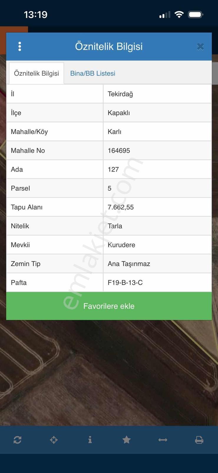 Tekirdağ Kapaklı Karlıköy'de İki Cepheden Resmi Yola Cephe Tarla - Görsel 6