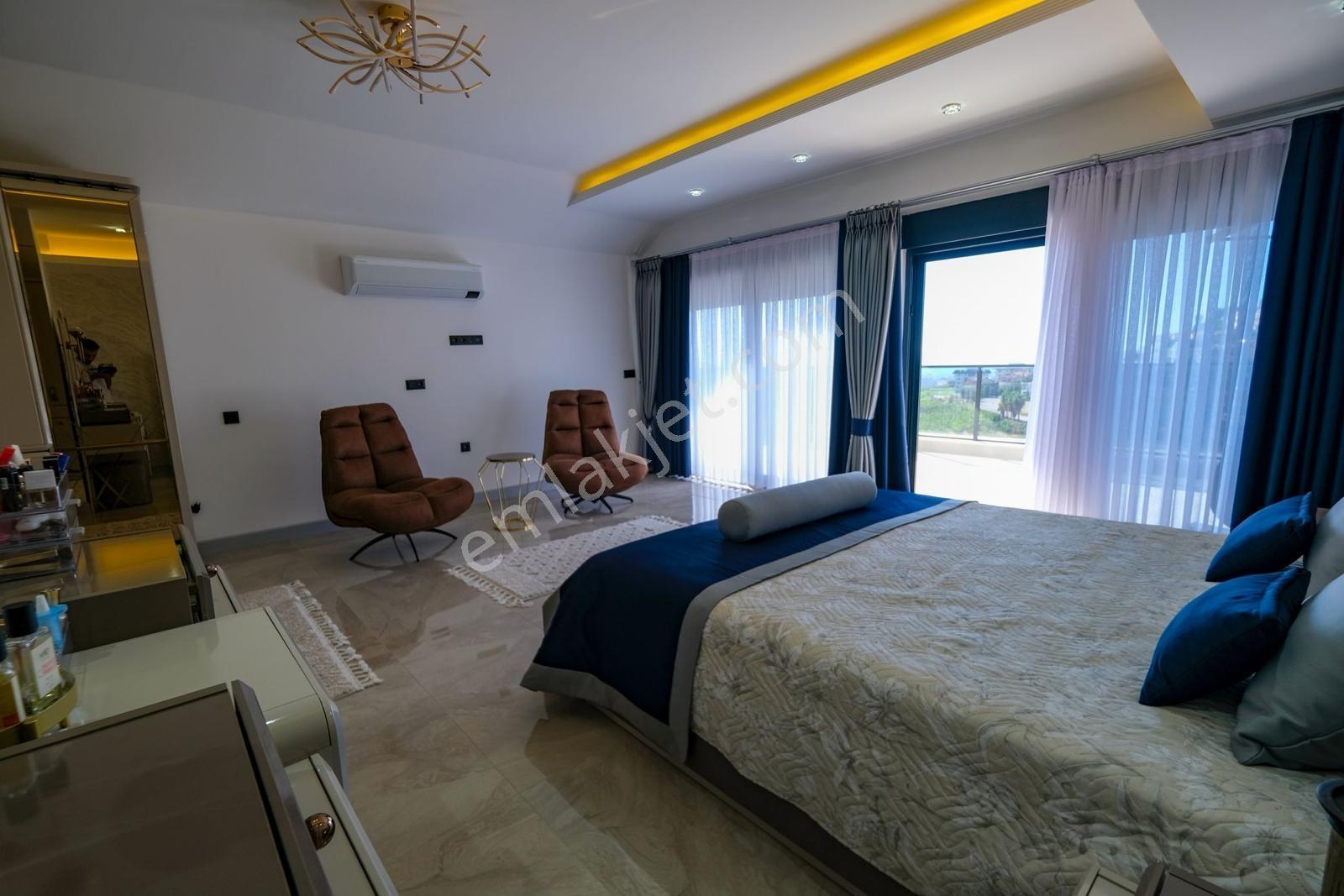 Alanya Kargıcak 4+1 550m2 Lüx Tripleks Deniz Manzara Eşsiz Villa - Görsel 18