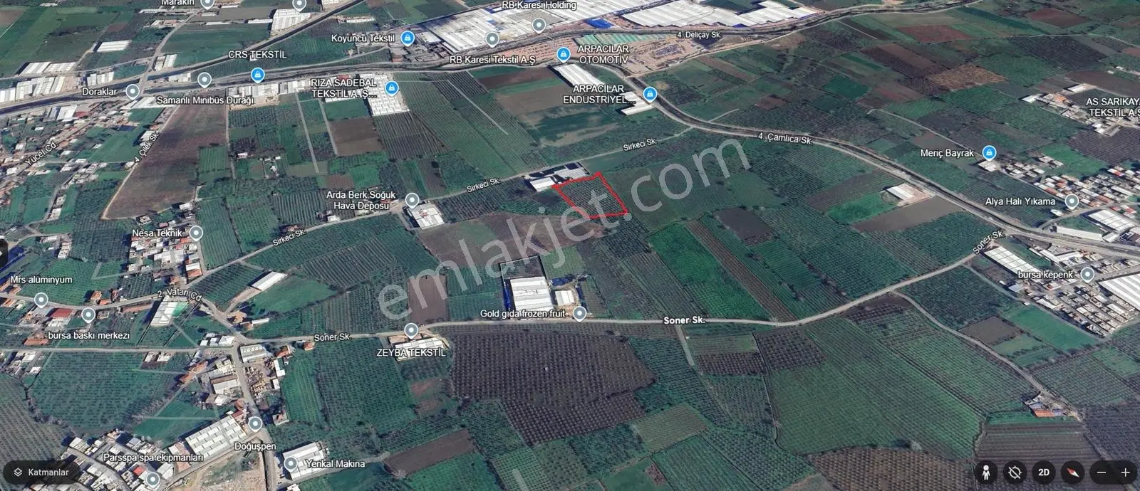 Bursa Yıldırım Samanlı Da Satılık 8385 M2 Tarla - Görsel 13