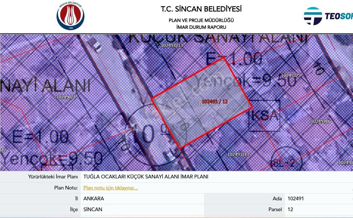 Satılık Arsa Sanayi - 500 M2 Tek Tapu Ticari İmarlı Parsel - Görsel 13
