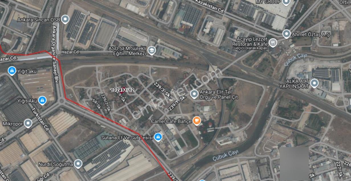 Satılık Arsa Sanayi - 500 M2 Tek Tapu Ticari İmarlı Parsel - Görsel 2