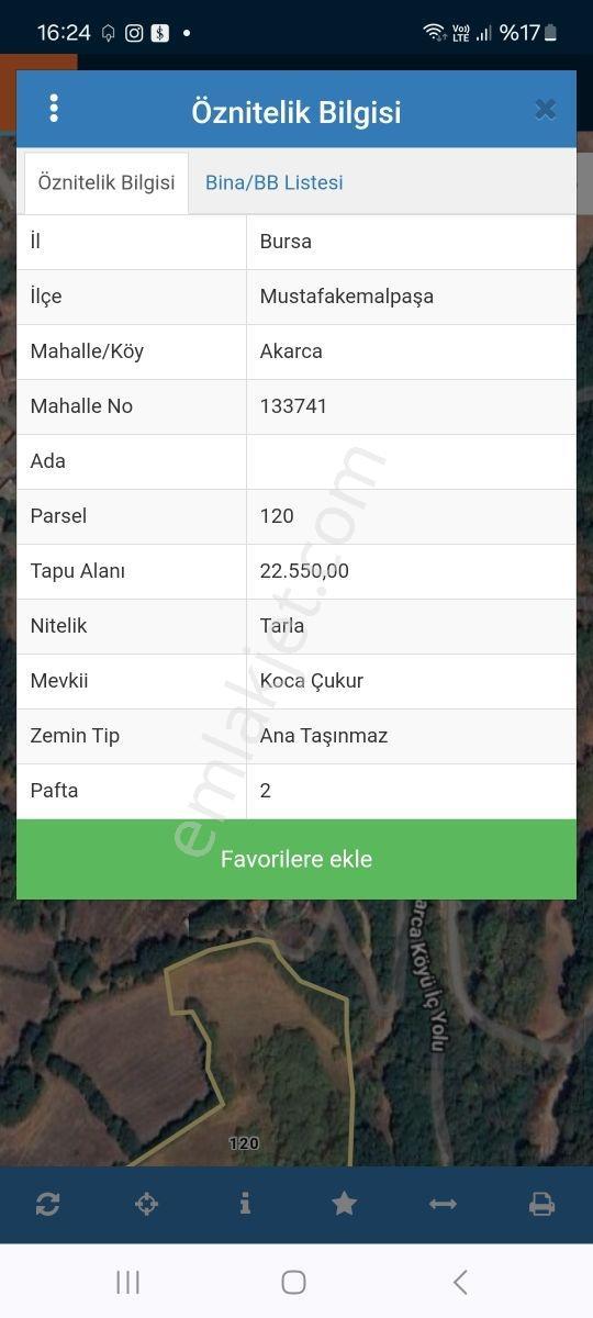 Öztarlacıdan Akarca Satılık Yatırım Fırsatı Arazi 22550 M2 - Görsel 11