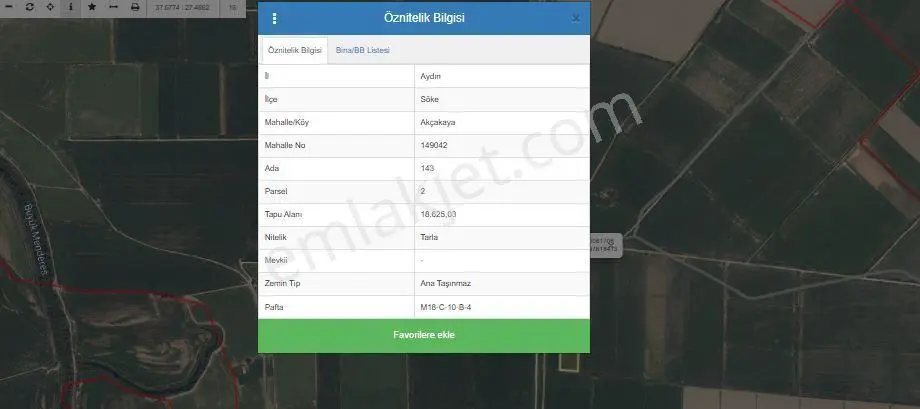 Söke Akçakaya'da 18.625 M2 Yola Cepheli Satılık Tarla - Görsel 2