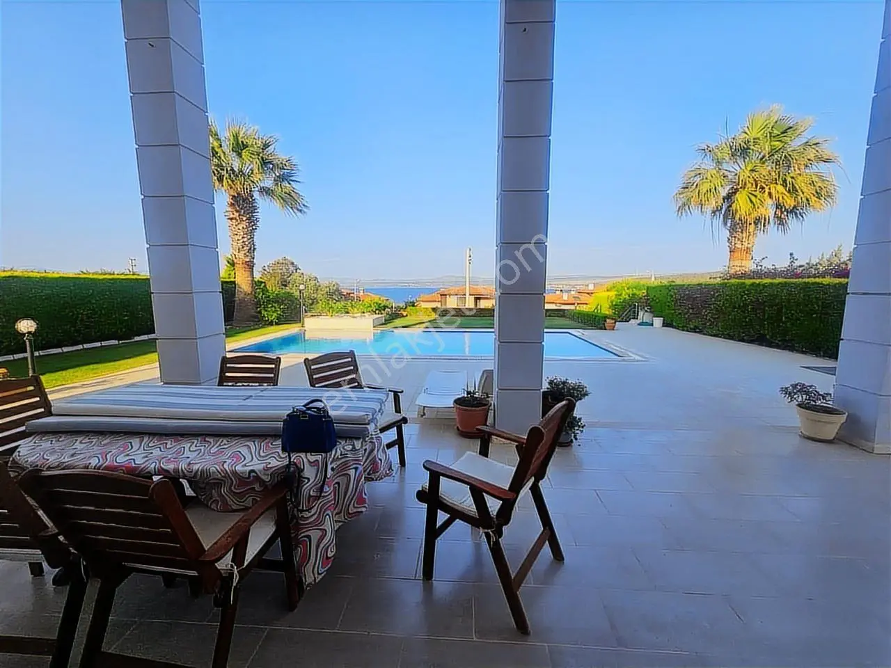 İzmir Çeşme Paşalimanı Full Deniz Manzaralı Müstakil Lüks Villa - Görsel 5