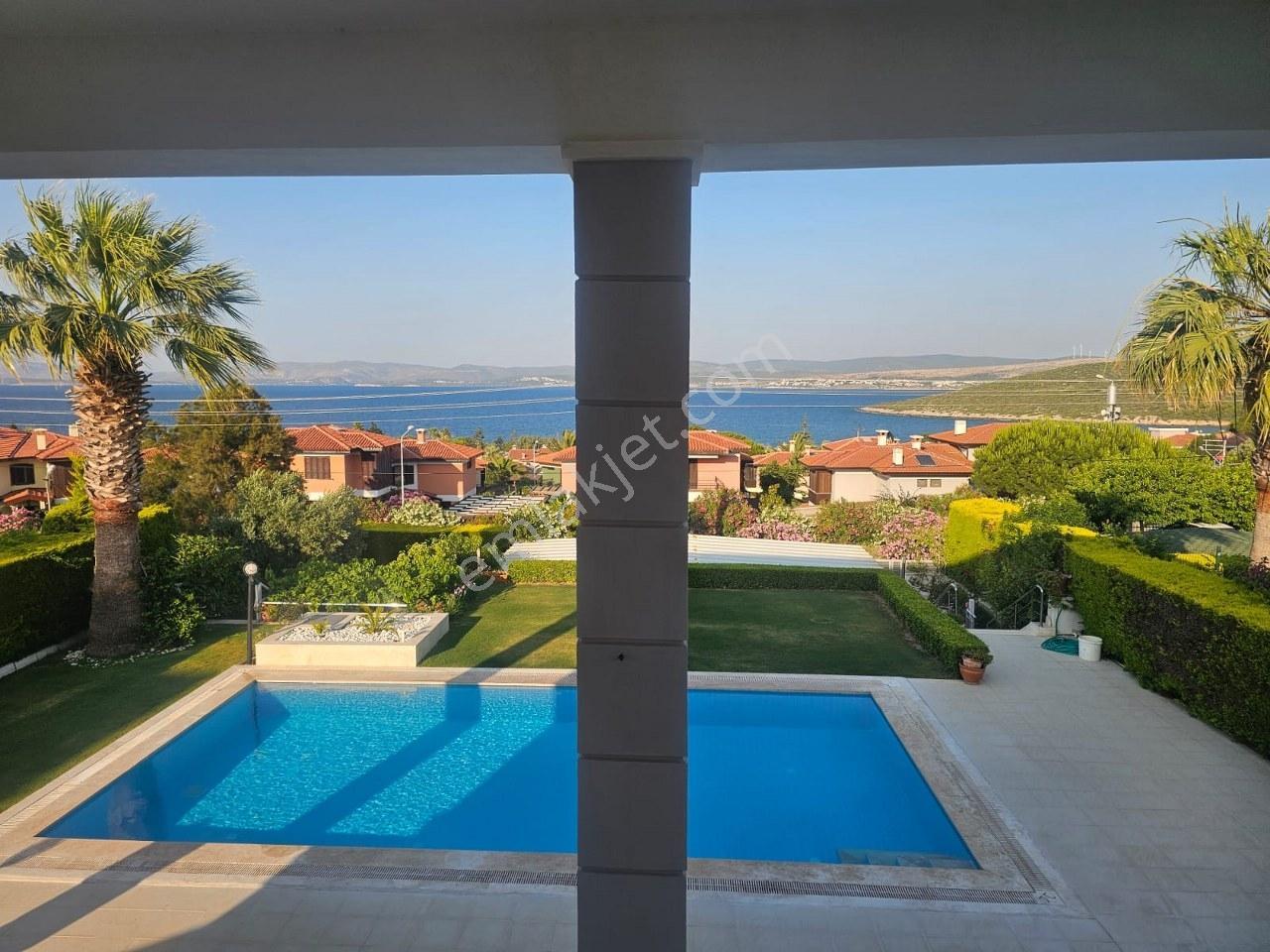 İzmir Çeşme Paşalimanı Full Deniz Manzaralı Müstakil Lüks Villa - Görsel 26