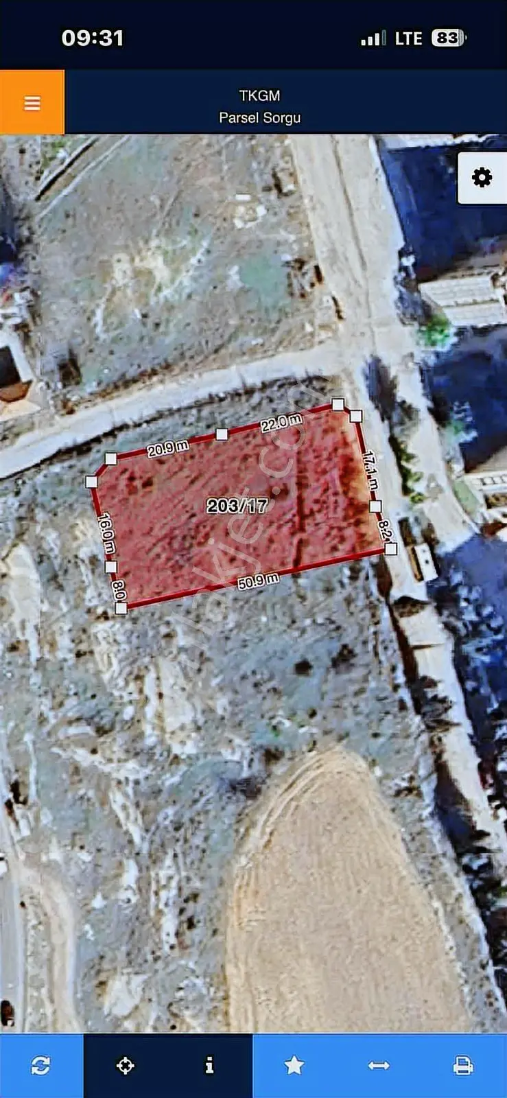 Osmangazide 1.410 M2 Tek Tapu Merkezi Lokas.1.6 Yoğun.satlk Arsa - Görsel 3