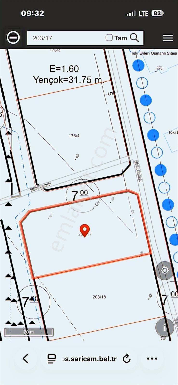 Osmangazide 1.410 M2 Tek Tapu Merkezi Lokas.1.6 Yoğun.satlk Arsa - Görsel 9